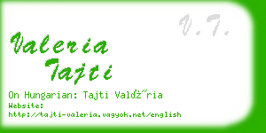 valeria tajti business card